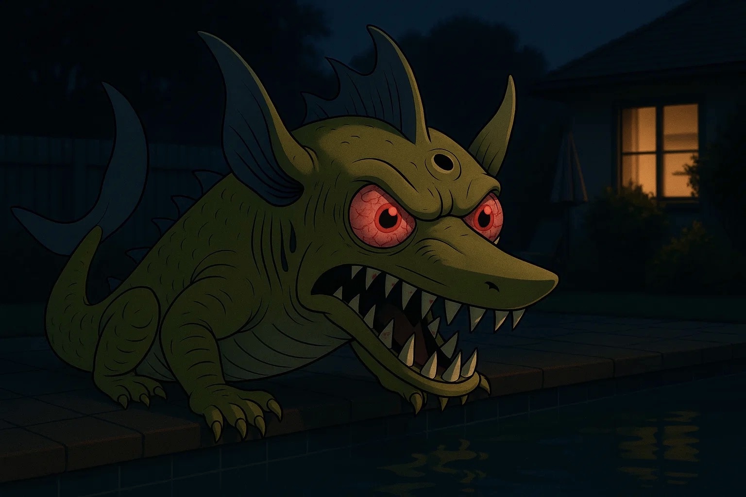 Dark animated creature